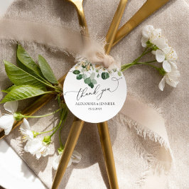 Elegant Eukalyptus Greenerity Goldfolie Wedding Cl Geschenkanhänger