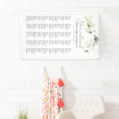 Elegant Eukalyptus Greenerity Hochzeit Banner (Insitu)