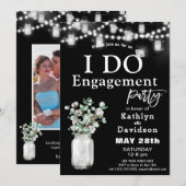 Elegant Eukalyptus Greenerity I Do Engagement Part Einladung (Vorne/Hinten)