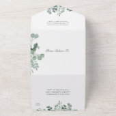 Elegant Eukalyptus Greenerity Wedding All in One I Einladung (Außenbereich)