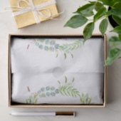 Elegant Eukalyptus Greenerity Wedding & Anniversar Seidenpapier (Geschenk)