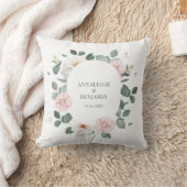 Elegant Eukalyptus Greenerity Wedding Custom Kissen (Decke)