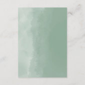 Elegant Eukalyptus Greenerity Wedding Details Begleitkarte (Rückseite)