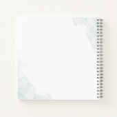 Elegant Eukalyptus Greenerity Wedding Planner Notizblock (Rückseite)