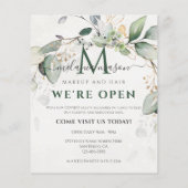 Elegant Eukalyptus Greenery Botanical Flyer (Hinten)