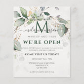 Elegant Eukalyptus Greenery Botanical Flyer (Vorne)