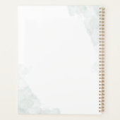 Elegant Eukalyptus Greenery Botanische Hochzeit Planer (Rückseite)