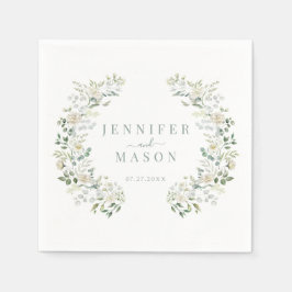 Elegant Eukalyptus Greenery Botanische Hochzeit Serviette