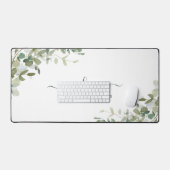 Elegant Eukalyptus Greenery Custom Schreibtischunterlage (Tastatur & Maus)