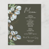 Elegant Eukalyptus Greenery Event Menu (Vorderseite)