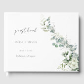 Elegant Eukalyptus Greenery Gästebuch (Vorderseite)