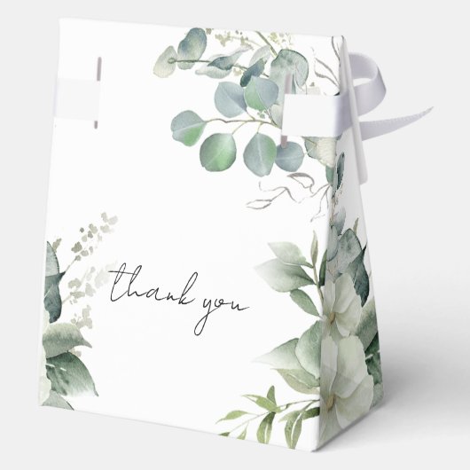 Elegant Eukalyptus Greenery Geschenkschachtel (Rückseite)