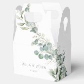 Elegant Eukalyptus Greenery Geschenkschachtel (Geöffnet)