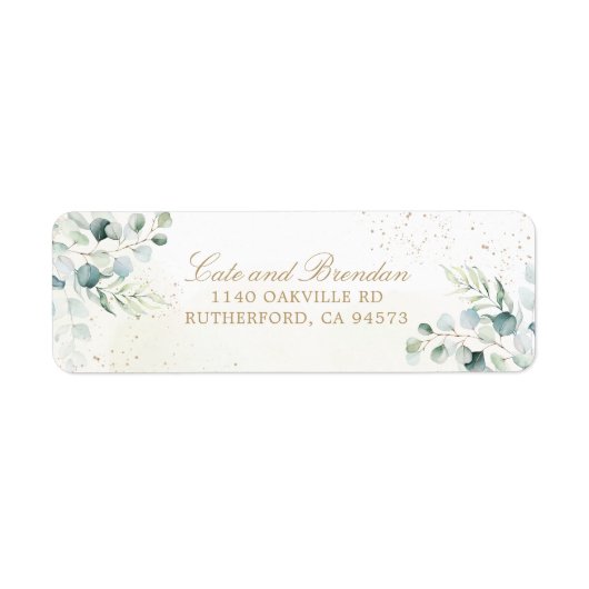 Elegant Eukalyptus Greenery Gold Wedding (Vorne)