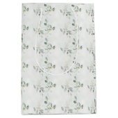 Elegant Eukalyptus Greenery Mittlere Geschenktüte (Vorderseite)