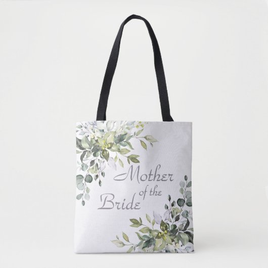 Elegant Eukalyptus Greenery Mutter der Bride Tasche (Vorderseite)