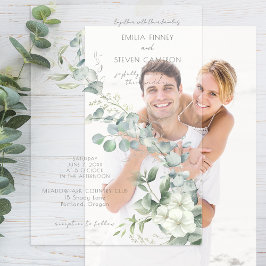 Elegant Eukalyptus Greenery Pergament Einladungen