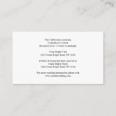 Elegant Eukalyptus Greenery Rustic Wedding RSVP Begleitkarte (Rückseite)