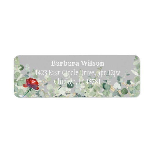 Elegant Eukalyptus Greenery Rustikale Rückkehr (Vorne)