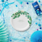 Elegant Eukalyptus Greenery Sage Pappteller (Party)