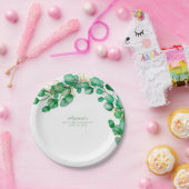 Elegant Eukalyptus Greenery Sage Pappteller (Party)