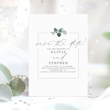 Elegant Eukalyptus Greenery Save the Date