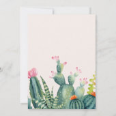 Elegant Eukalyptus Greenery Succulents Wedding Save The Date (Rückseite)