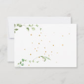 Elegant Eukalyptus Greenery Watercolor Dankeskarte (Rückseite)