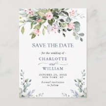 Elegant Eukalyptus Greenery Wedding Save the Date