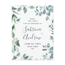 Elegant Eukalyptus Greenery Wedding Save the Date
