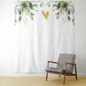 Elegant Eukalyptus Grüne Hochzeitskulisse Wandteppich (Beispiel)