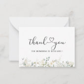 Elegant Eukalyptus Verlasse Grüne Note Card Mitteilungskarte (Vorderseite)