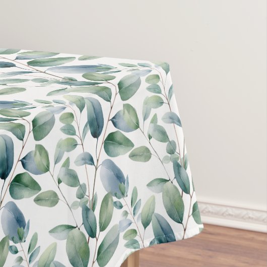 Elegant Eukalyptus Verlasst Grüntisch-Runner Tischdecke (Beispiel)