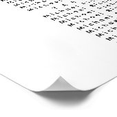 Elegant Eukalyptus Wedding 18 Table Seating Poster (Ecke)