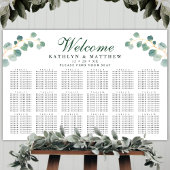 Elegant Eukalyptus Wedding 18 Table Seating Poster