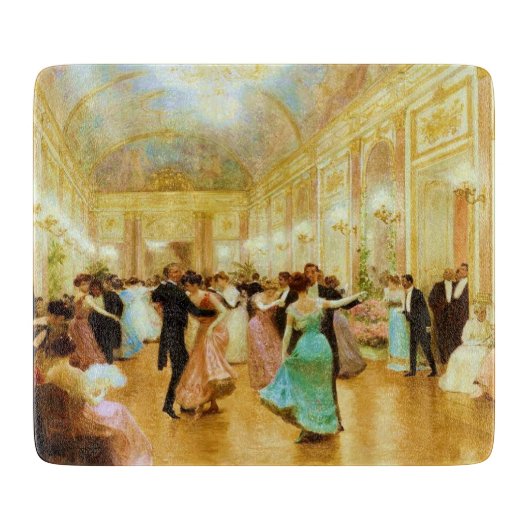 Elegant Evening (Dancing at the Palace Ball) Schneidebrett (Vorderseite)