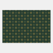 Elegant Evergreen Emerald Green und Gold Geschenkpapier Set (Vorderseite 3)