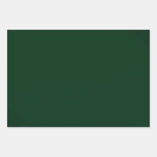 Elegant Evergreen Emerald Green und Gold Geschenkpapier Set (Vorderseite 2)