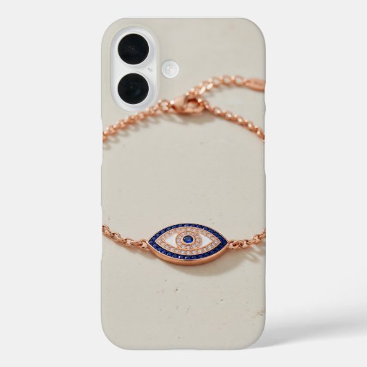 Elegant Evil Eye Bracelet with Gemstones Case-Mate iPhone Hülle (Rückseite)