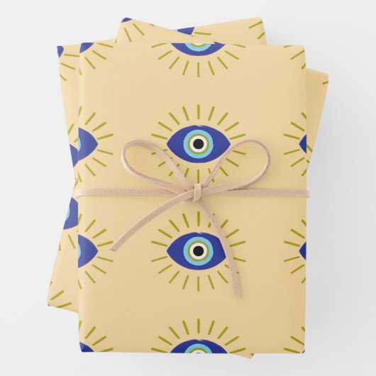 Elegant Evil Eye Geschenkpapier Set (Beispiel)
