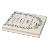 Elegant Ex Libris Library Zitat botanisch Gummistempel (Stempel)