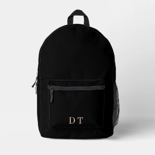 Elegant Executive DT Monogramm Gold Präsident Bedruckter Rucksack