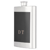 Elegant Executive DT Monogramm Gold Präsident Flachmann (Links)