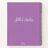 Elegant exotic flowers, watercolor Sketch Notebook Notizblock (Rückseite)