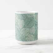 Elegant Exotic Painted Monsteras Kaffeetasse (Mittel)