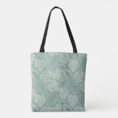 Elegant Exotic Painted Monsteras Tasche (Rückseite)