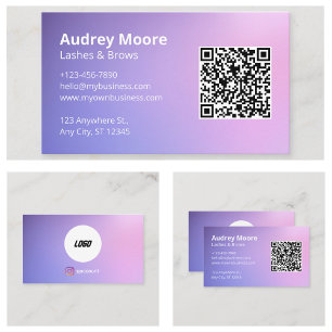Elegant Eyelash Branding Visitenkarte