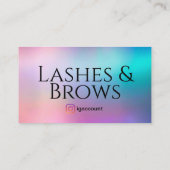 Elegant Eyelash Brows Services Visitenkarte (Rückseite)