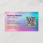 Elegant Eyelash Brows Services Visitenkarte (Vorderseite)