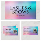 Elegant Eyelash Brows Services Visitenkarte